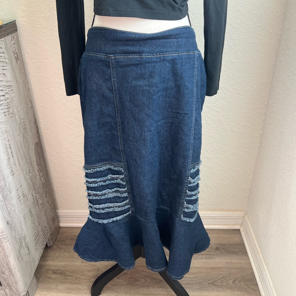 Denim Y2K maxi skirt